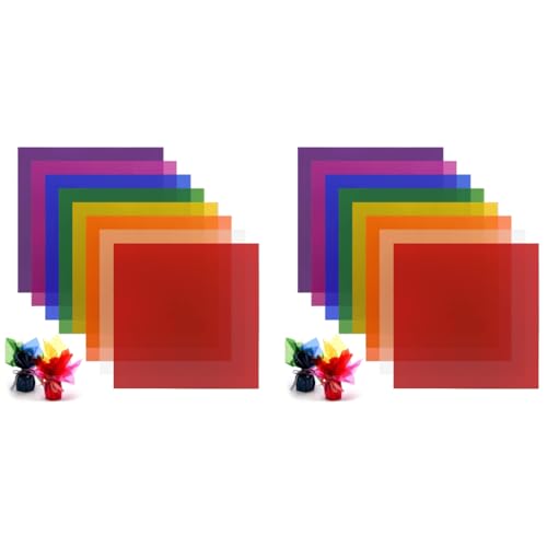 HASTHIP® 120PCS Gift Wrapping Paper 7.5 Inches Square Cellophane Sheets for Wrap 8 Colors Glossy Food Safe Wrappers Candy Cookies Crafts HASTHIP® 120PCS Gift Wrapping Paper 7.5 Inches Square Cellophane Sheets for Wrap 8 Colors Glossy Food Safe Wrappers Candy Cookies Crafts